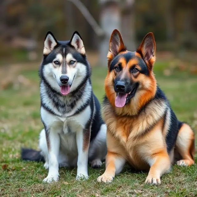 Mix German Shepherd and Husky