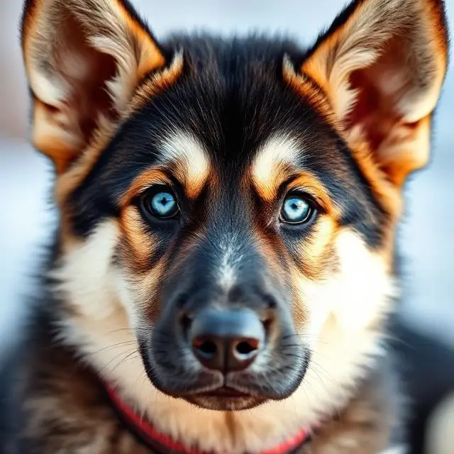 Mix German Shepherd and Husky