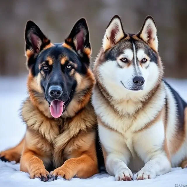 Mix German Shepherd and Husky